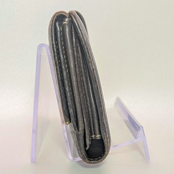 Auth Gucci Guccissima Long Wallet in Dark Brown & Gold w/ Charm, with Box & COA - Picture 5 of 10